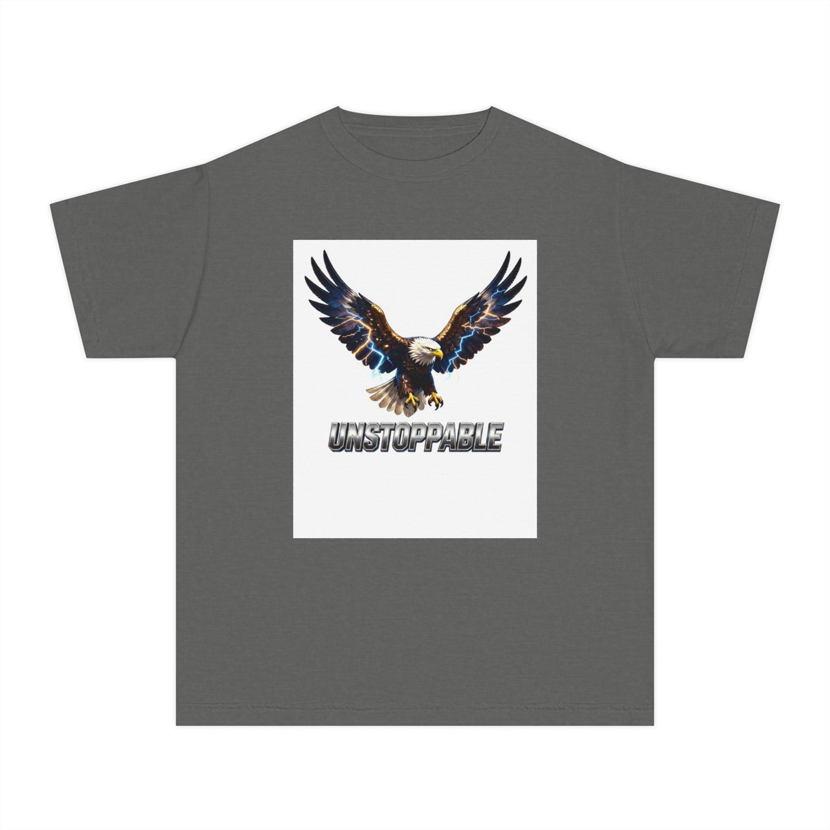 Youth Tee — Flaming Wolf "Savage" Graphic
