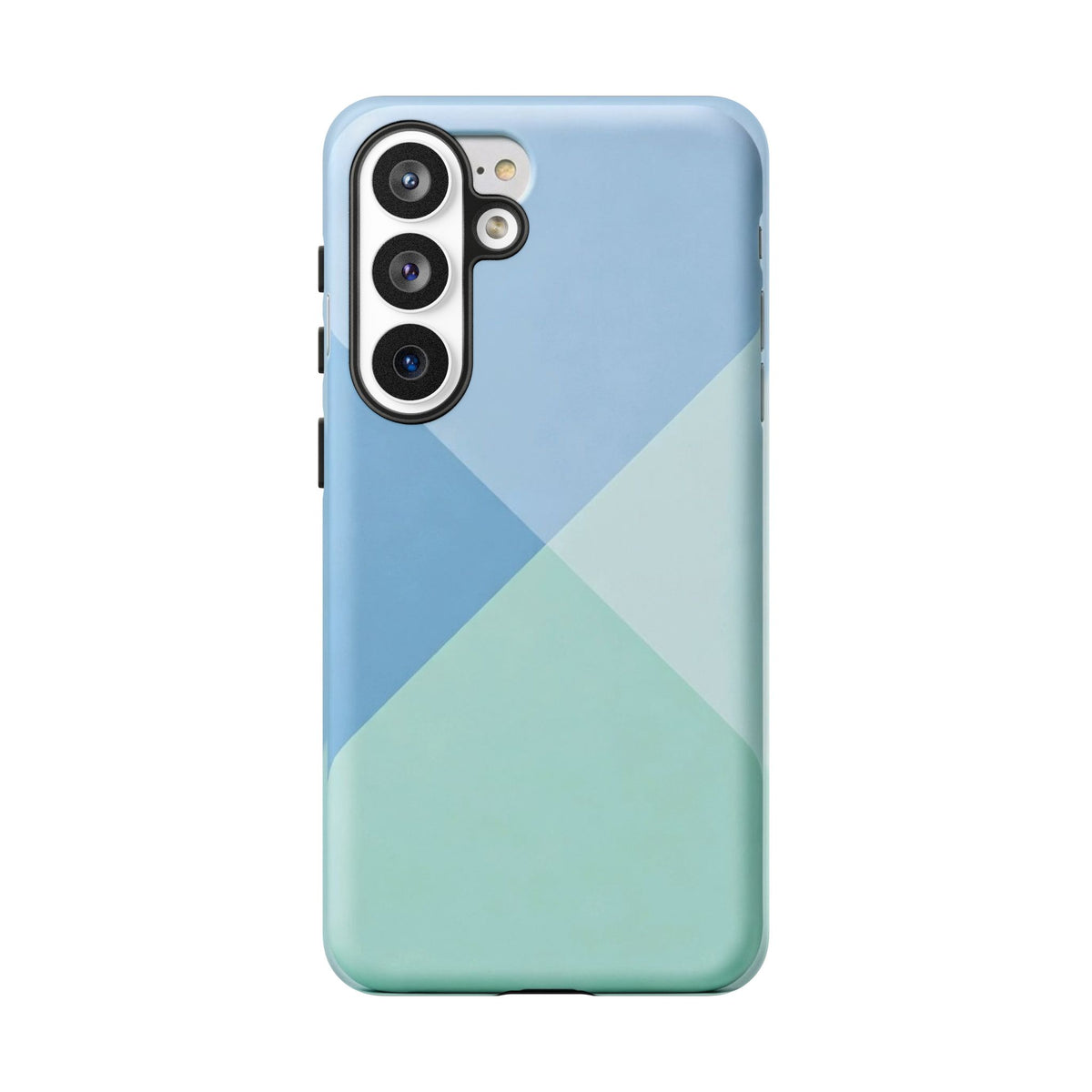 Geometric Mint & Sky Tough Phone Case