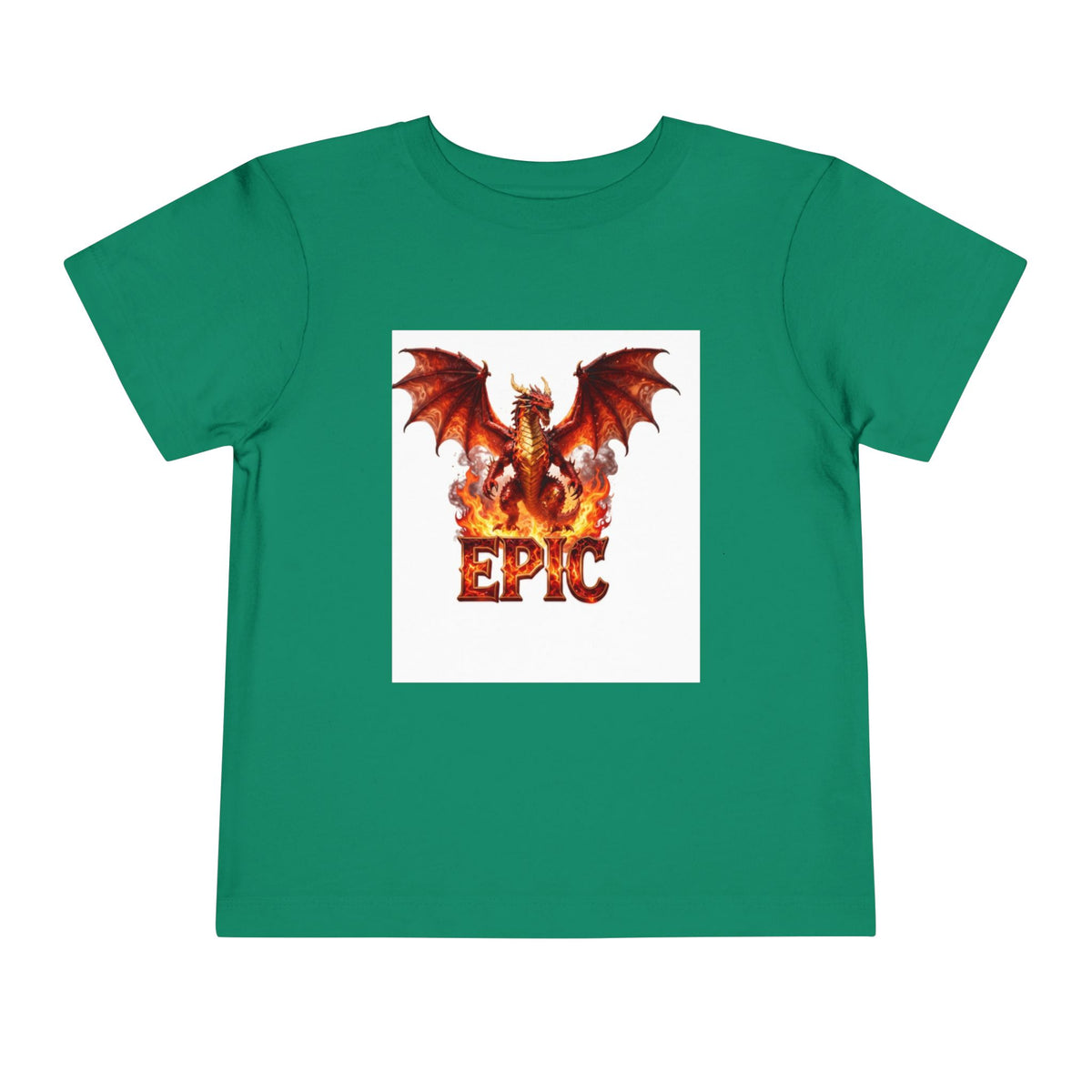 Epic Dragon Toddler Tee — Fiery Dragon Graphic Kids T-Shirt