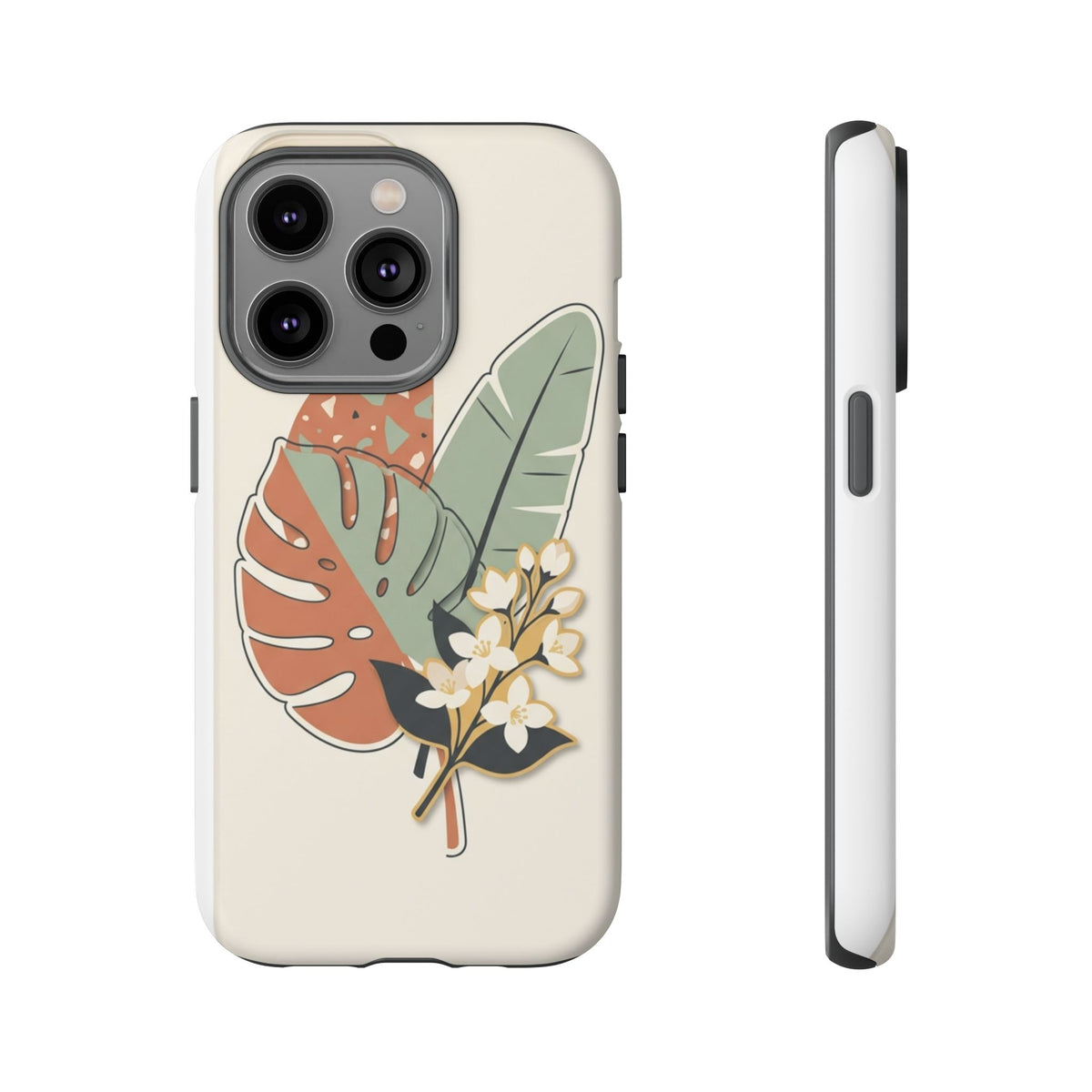 Tropical Leaves Phone Case — Floral Monstera Protective Cover