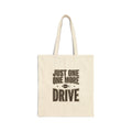 Just One More Drive Tote | Football Season, Tailgate Canvas