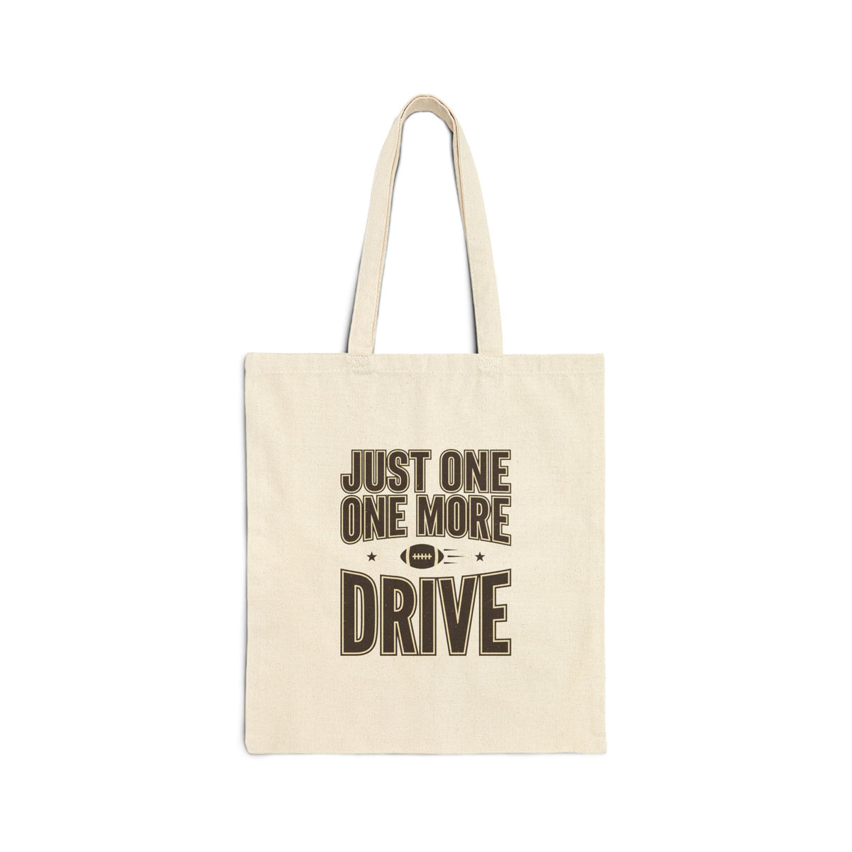 Just One More Drive Tote | Football Season, Tailgate Canvas