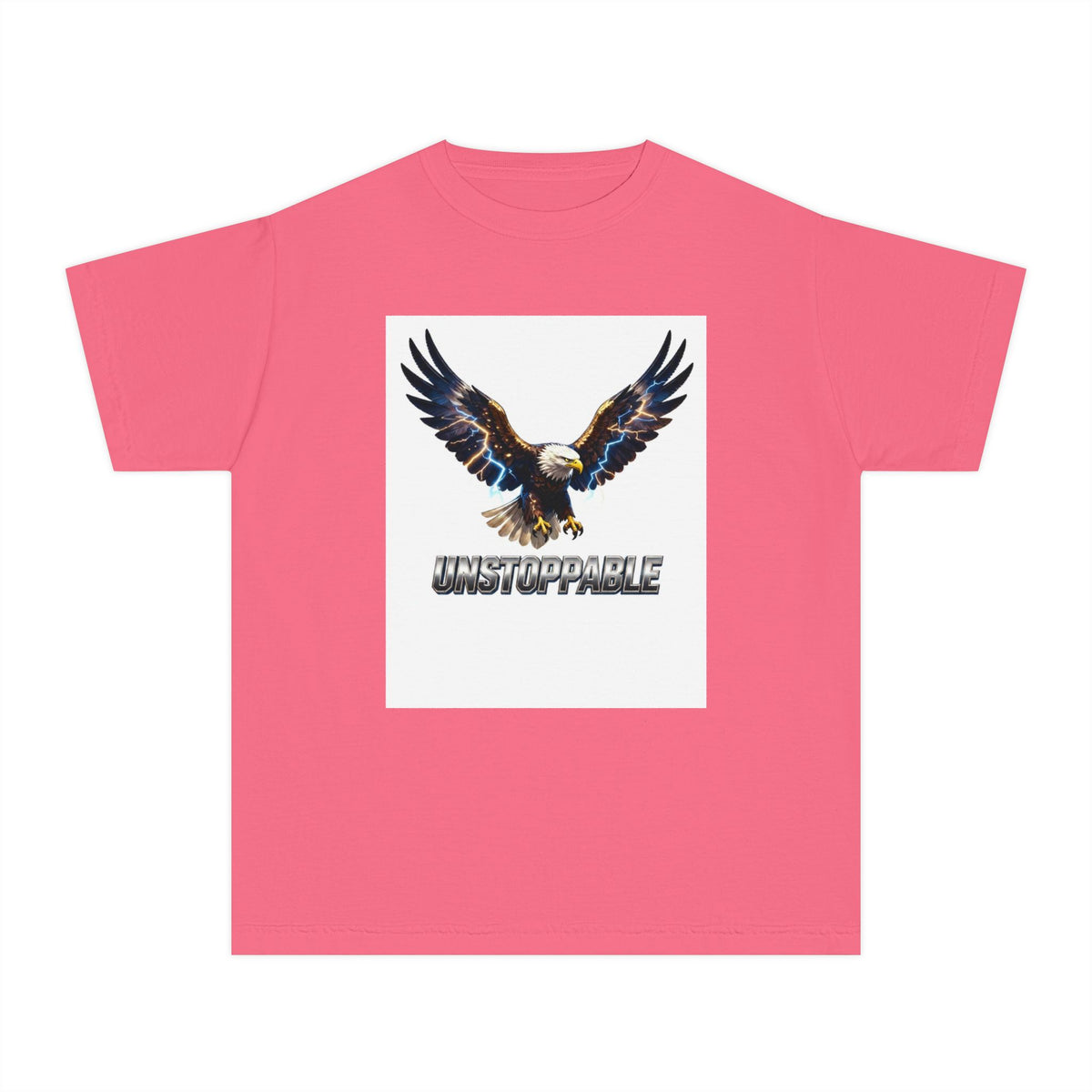 Youth Tee — Flaming Wolf "Savage" Graphic