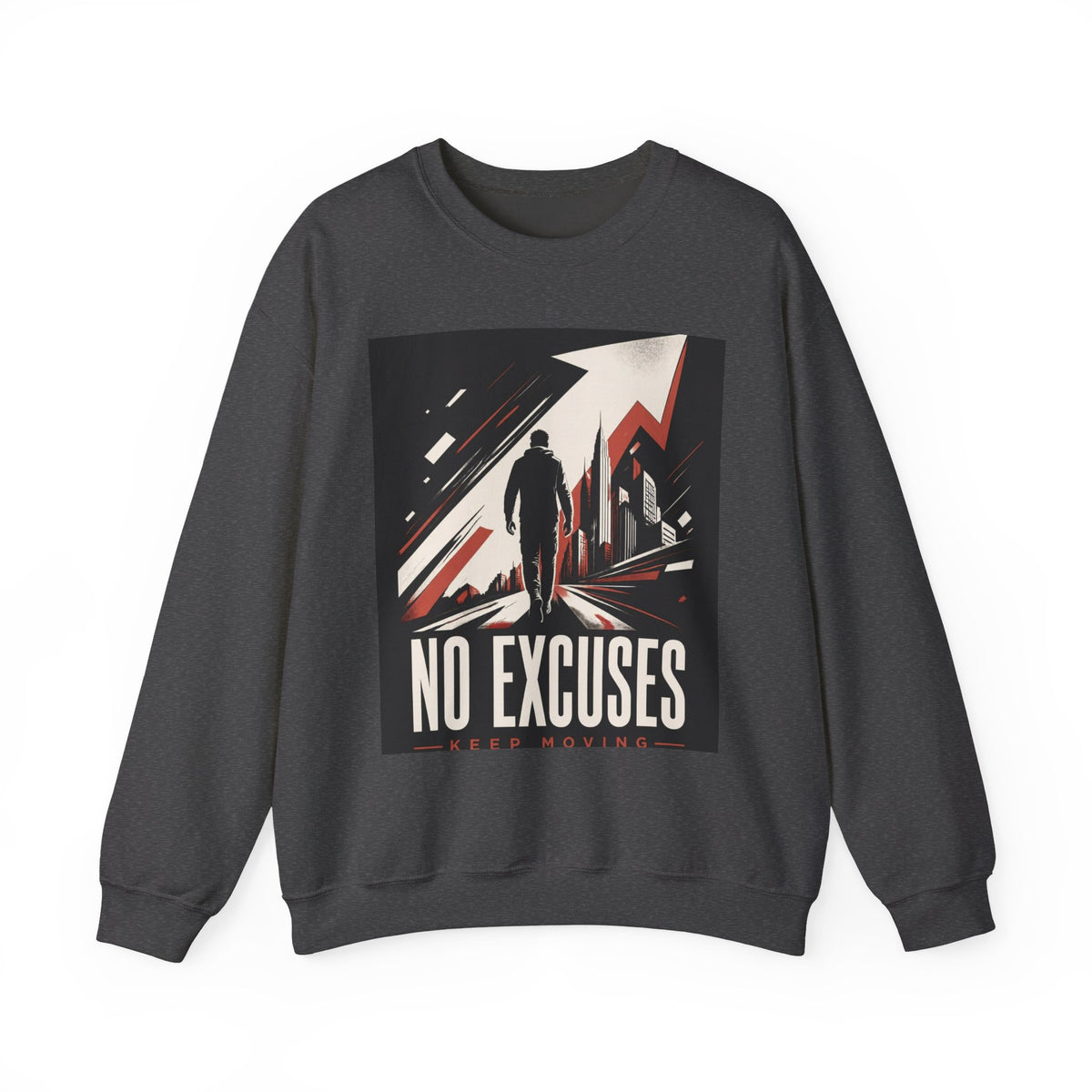 Polerón Sin Excusas — Cuello Redondo Fitness