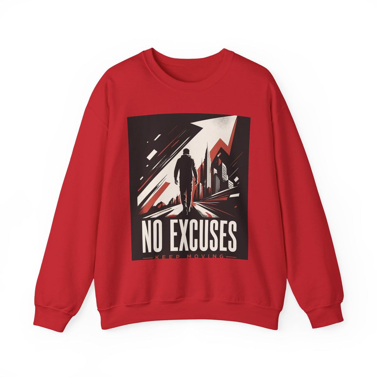 Polerón Sin Excusas — Cuello Redondo Fitness