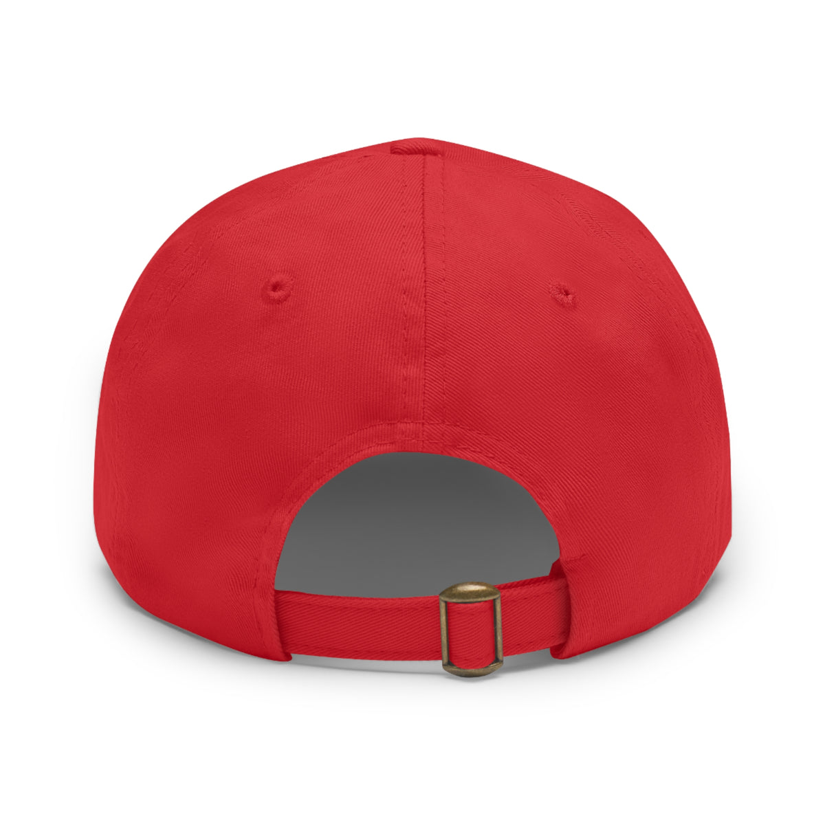 Leather Patch Dad Hat — ‘Dark Eagle’ Vintage Emblem Cap