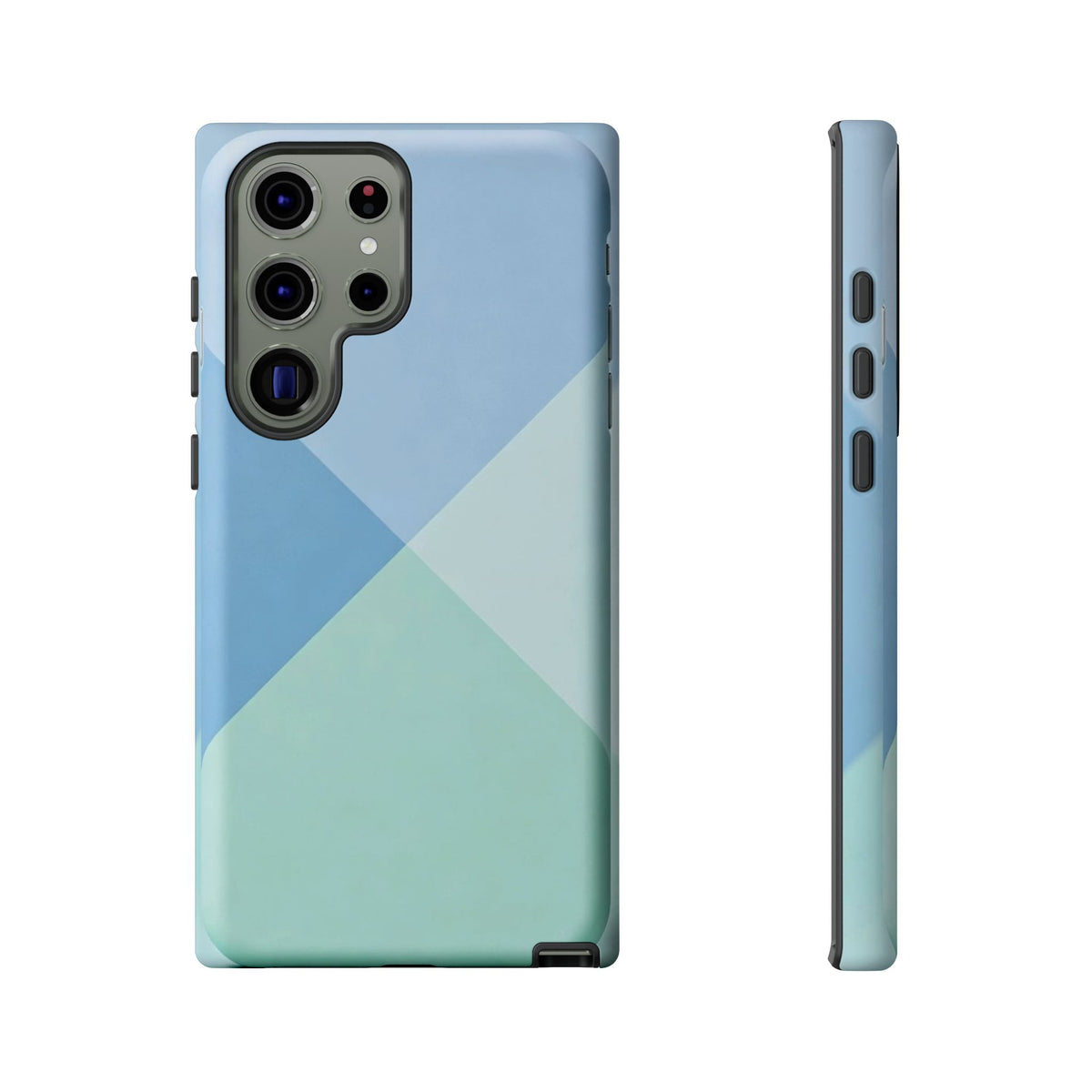 Geometric Mint & Sky Tough Phone Case