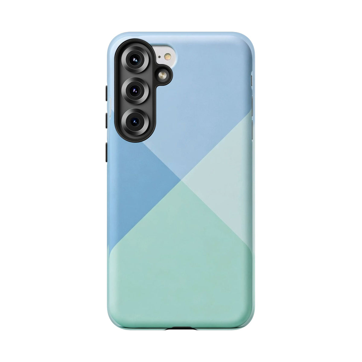 Geometric Mint & Sky Tough Phone Case
