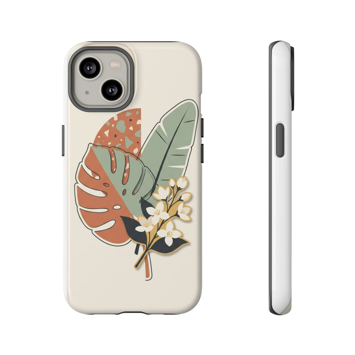 Tropical Leaves Phone Case — Floral Monstera Protective Cover