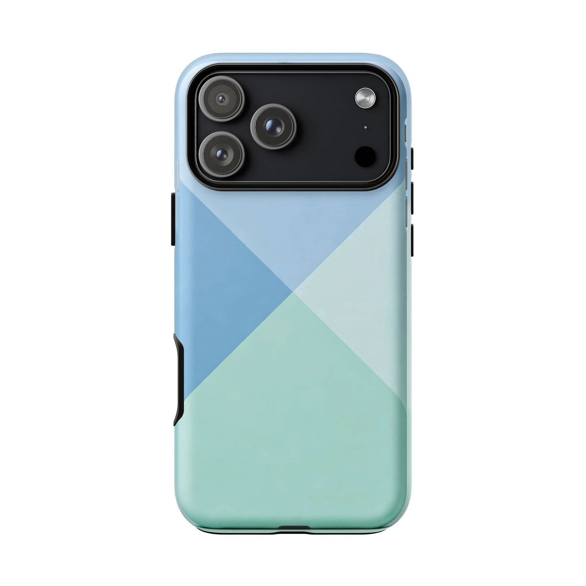 Geometric Mint & Sky Tough Phone Case