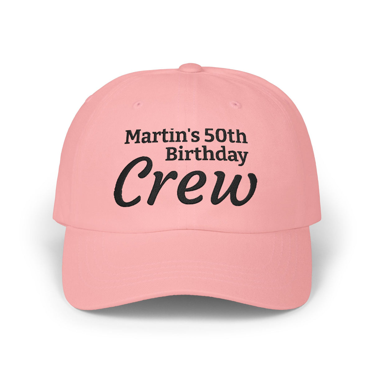 Gorra Dad Cap Crew Cumpleaños 50 — Personalizada Bordada