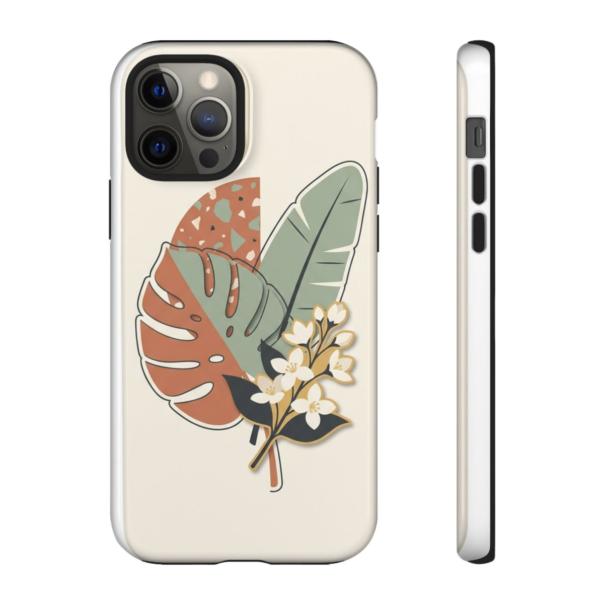 Tropical Leaves Phone Case — Floral Monstera Protective Cover