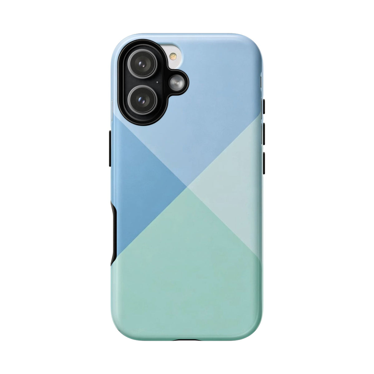 Geometric Mint & Sky Tough Phone Case