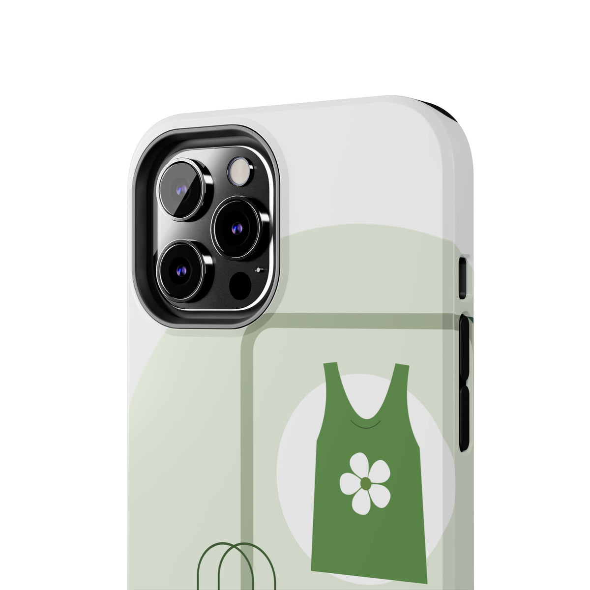 Green Shopping Icons Tough Phone Case — Eco Chic Protective Phone Cover