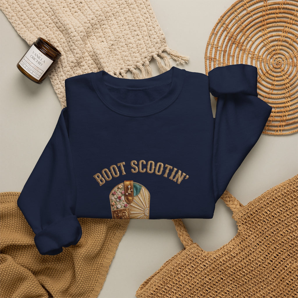 Boot Scootin' Cowboy Boot Sweatshirt | Country Western Cowgirl Ranch