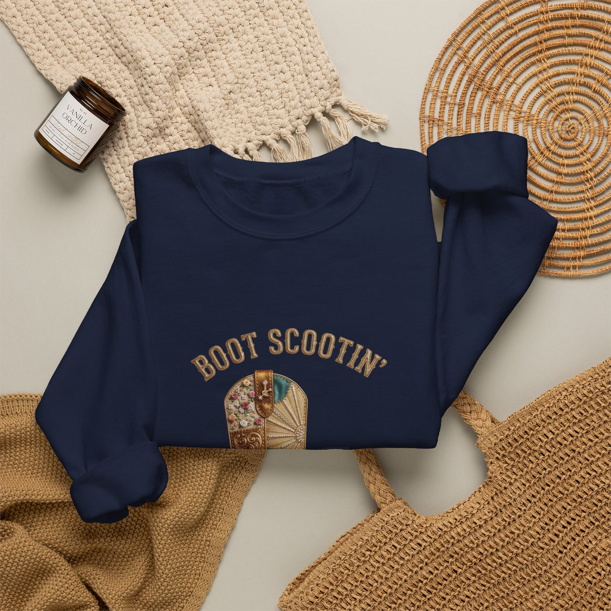 Boot Scootin' Cowboy Boot Sweatshirt | Country Western Cowgirl Ranch