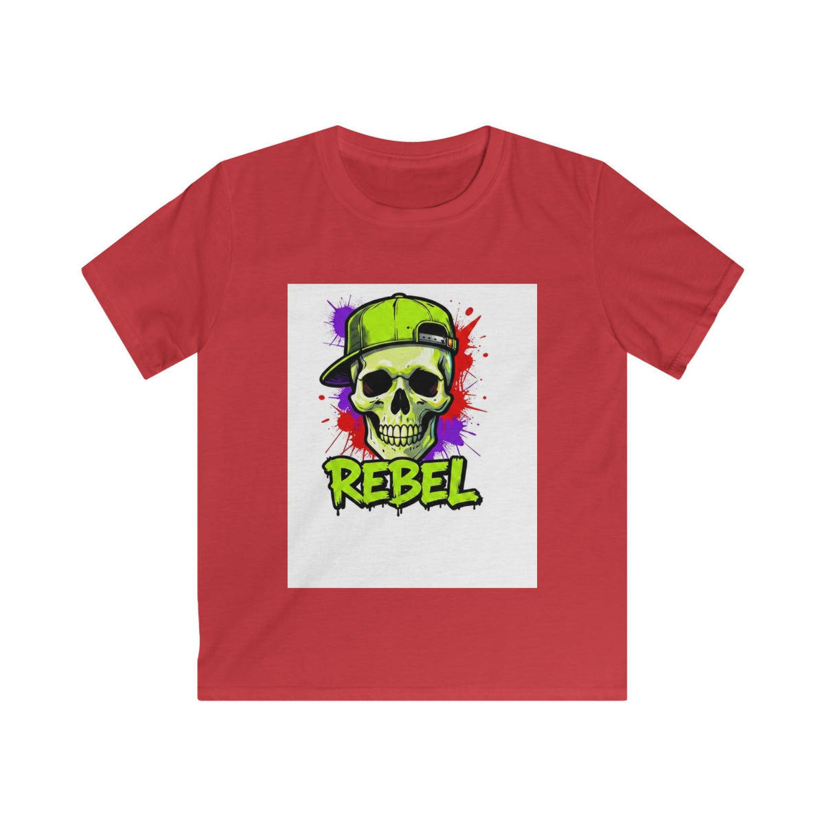 Kids Tee - 'Rebel' Skull Streetwear Graphic