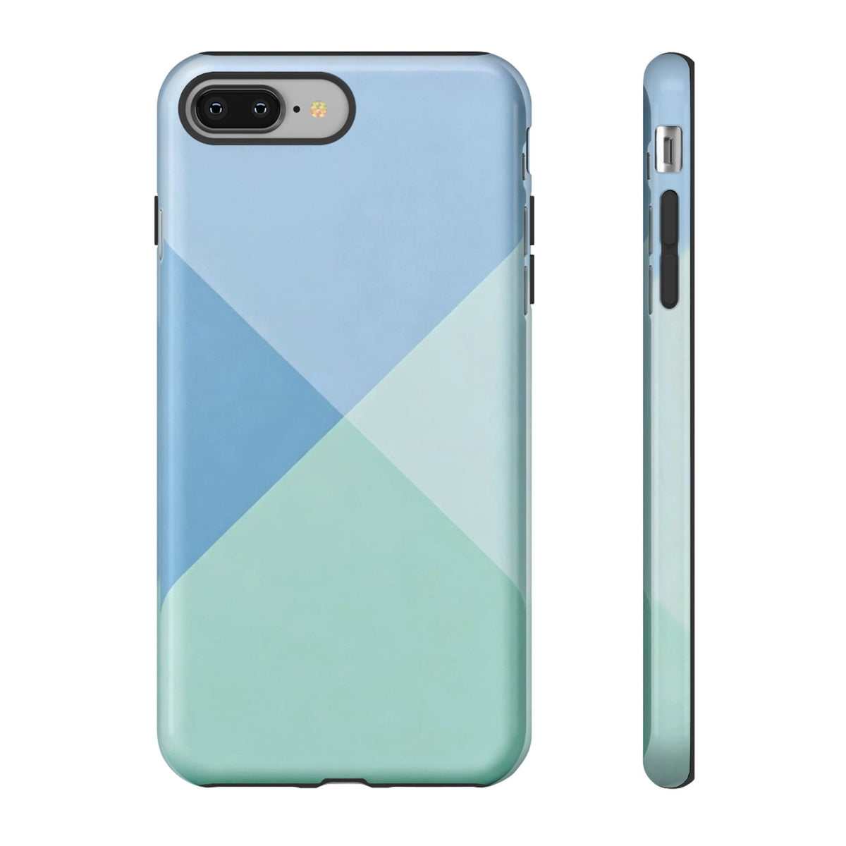 Geometric Mint & Sky Tough Phone Case