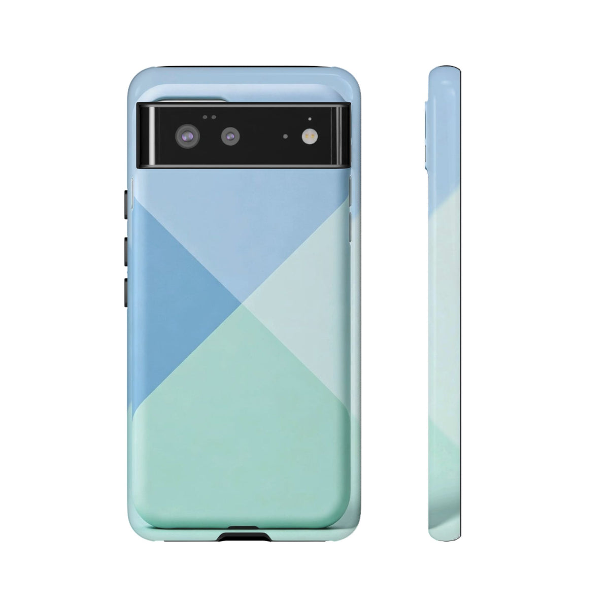 Geometric Mint & Sky Tough Phone Case