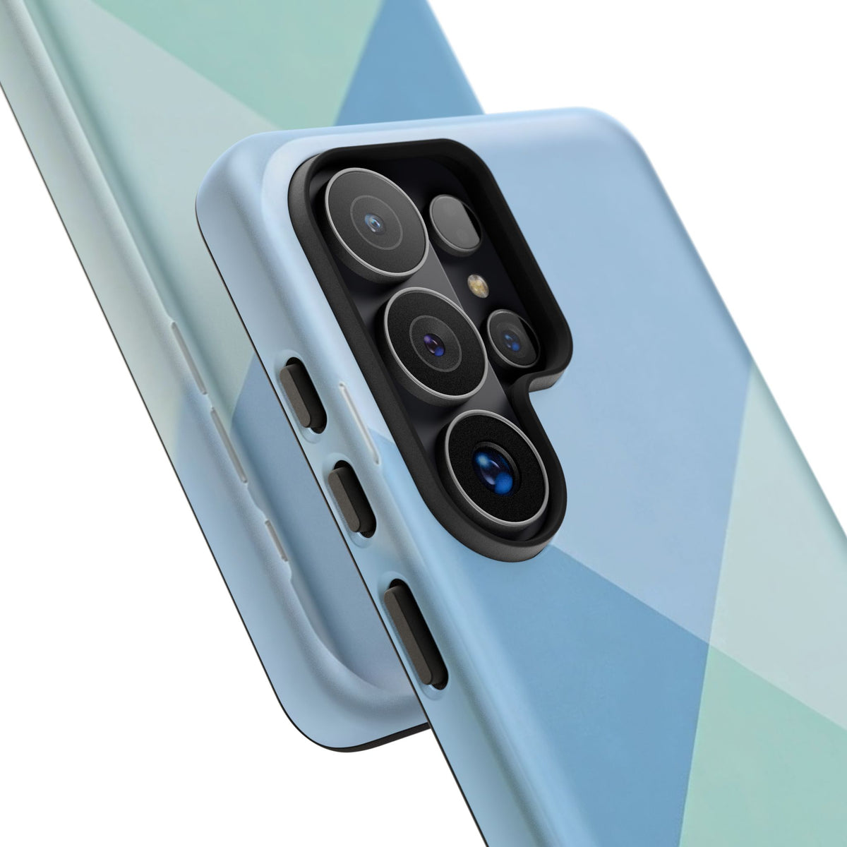 Geometric Mint & Sky Tough Phone Case