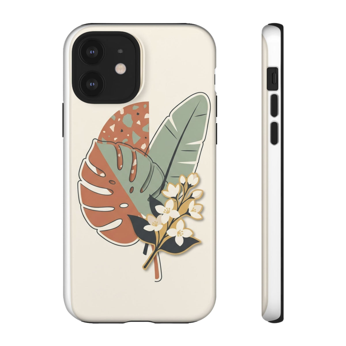 Tropical Leaves Phone Case — Floral Monstera Protective Cover