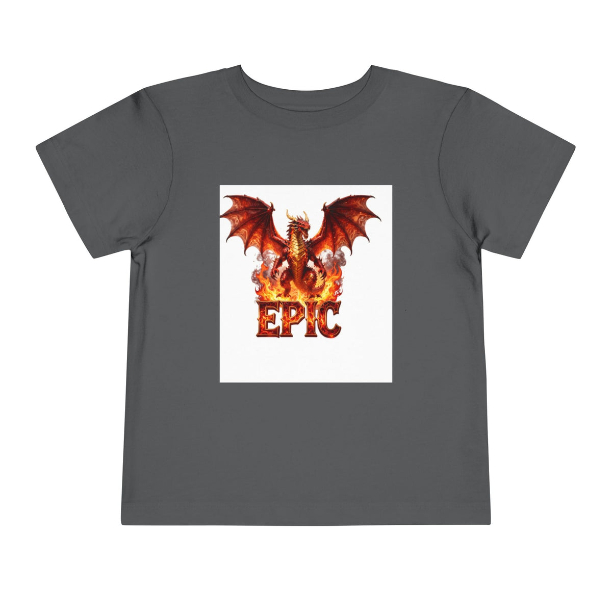 Epic Dragon Toddler Tee — Fiery Dragon Graphic Kids T-Shirt