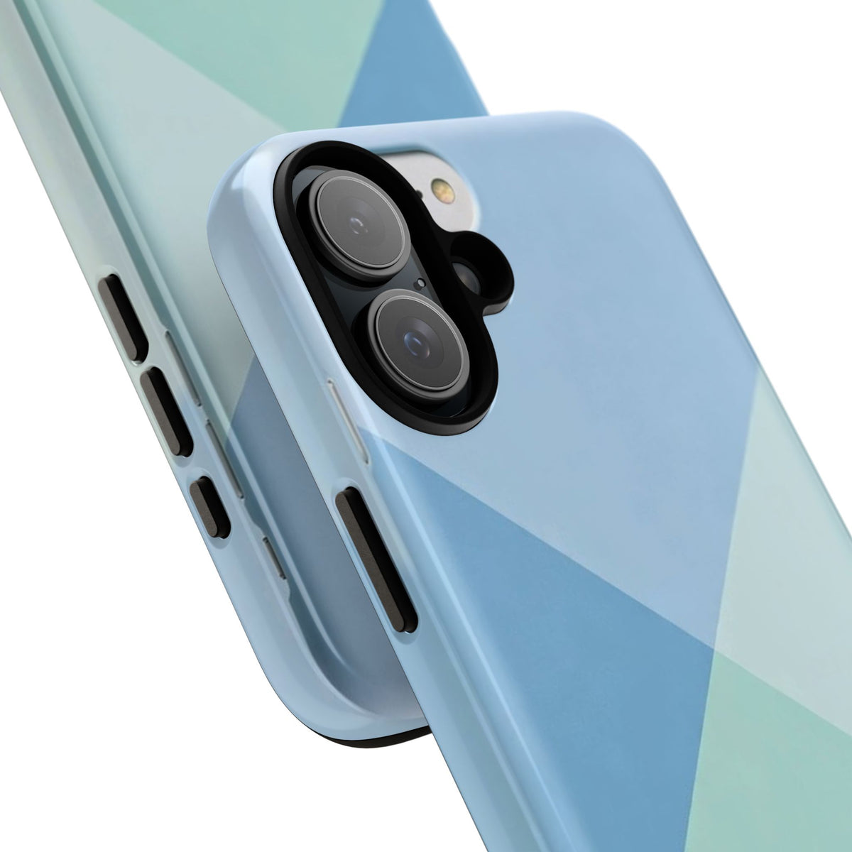 Geometric Mint & Sky Tough Phone Case