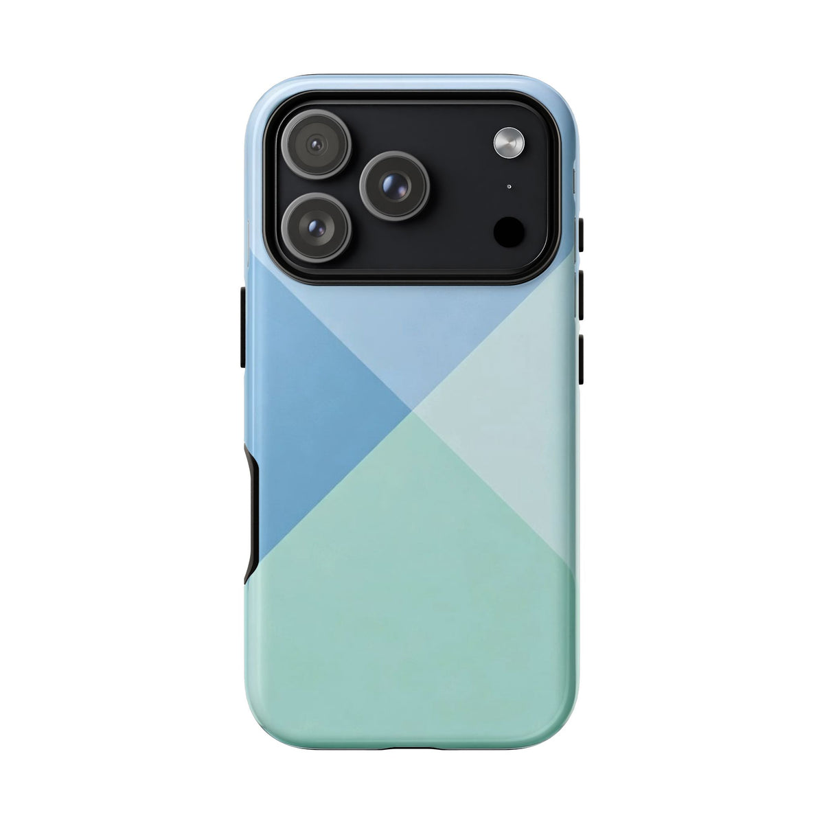 Geometric Mint & Sky Tough Phone Case
