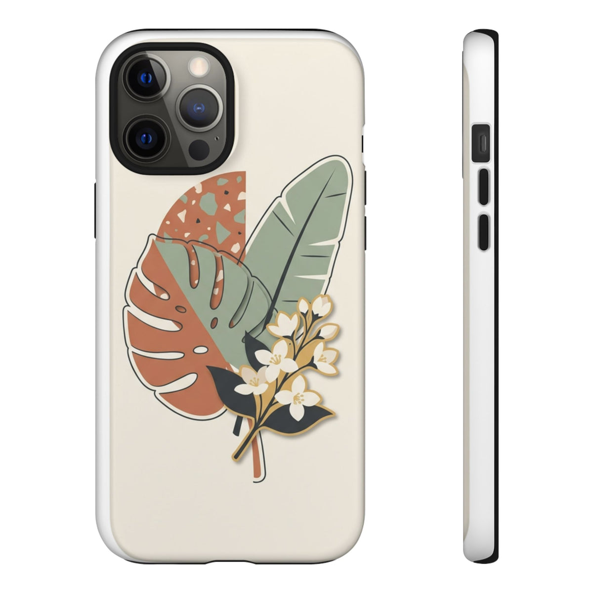 Tropical Leaves Phone Case — Floral Monstera Protective Cover