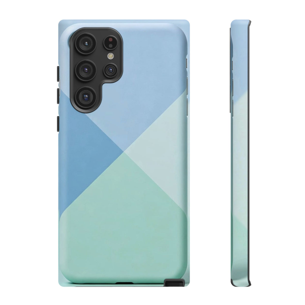 Geometric Mint & Sky Tough Phone Case