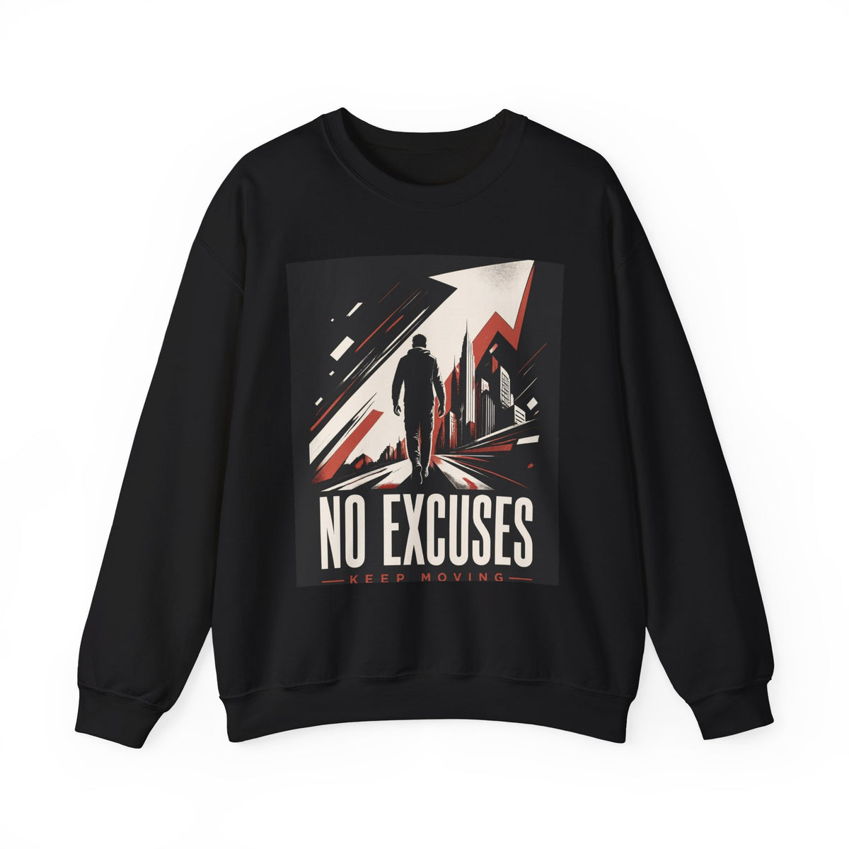 Polerón Sin Excusas — Cuello Redondo Fitness