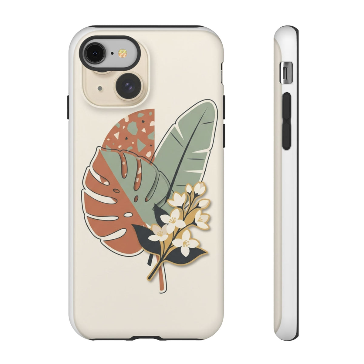 Tropical Leaves Phone Case — Floral Monstera Protective Cover