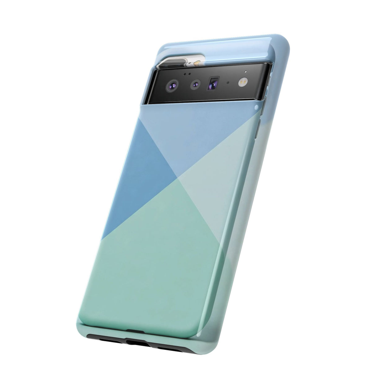 Geometric Mint & Sky Tough Phone Case