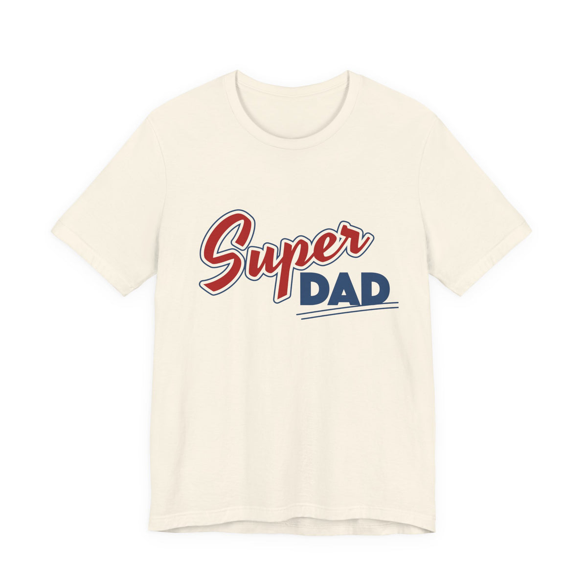 Polera Super Papá — Tipografía Retro Día del Padre