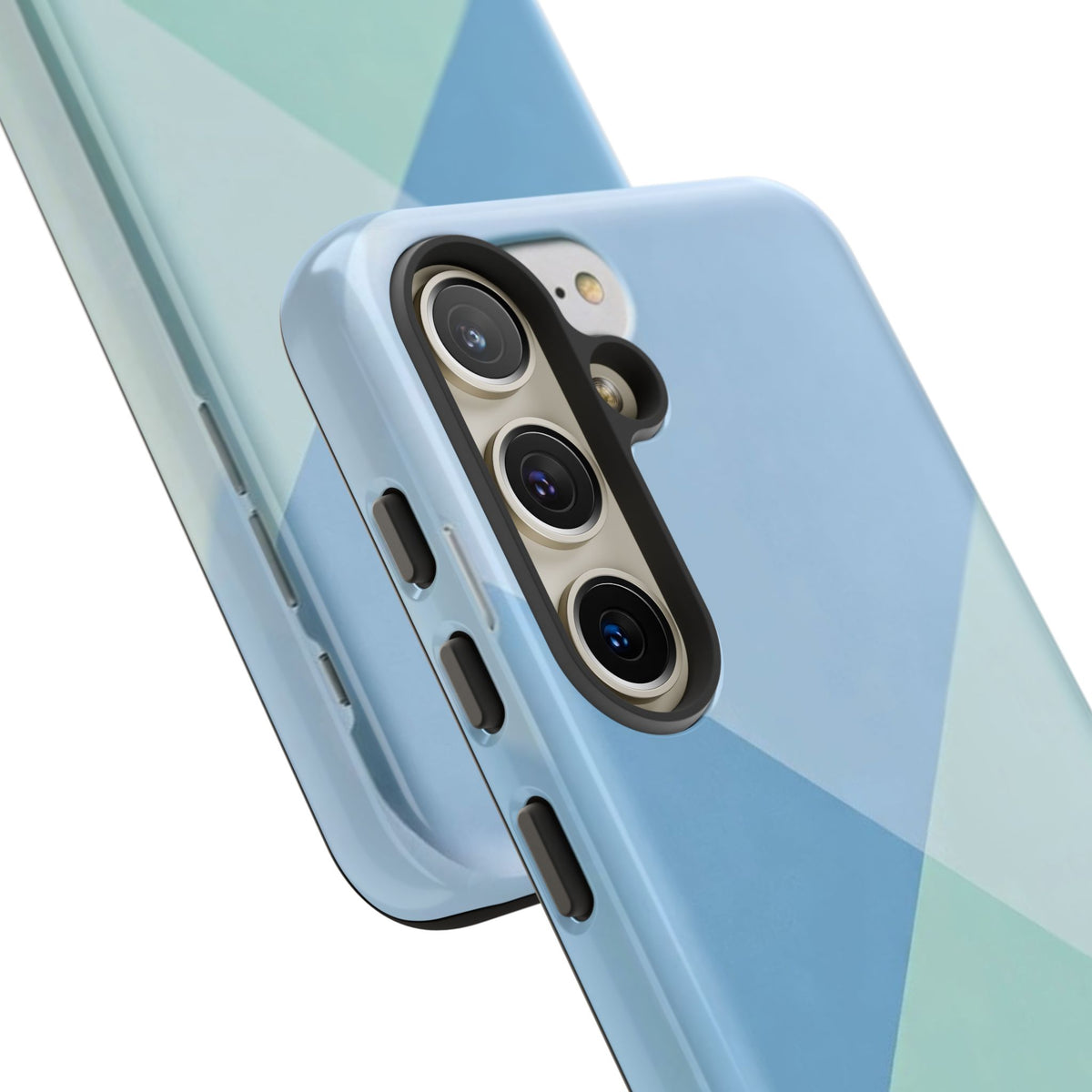 Geometric Mint & Sky Tough Phone Case