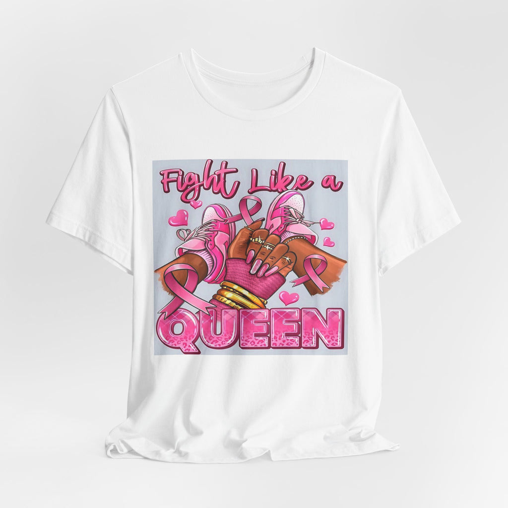 Fight Like a Queen Breast Cancer Awareness T-Shirt