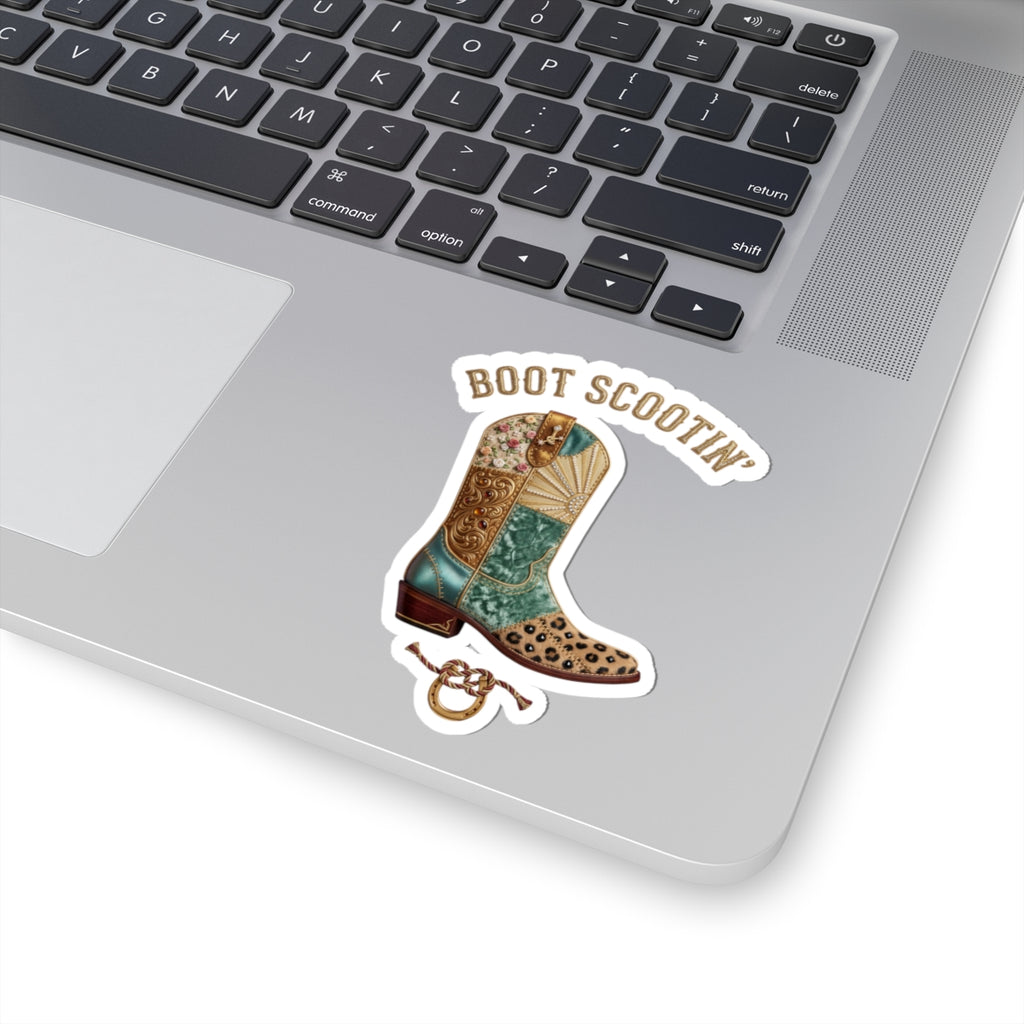 Boot Scootin' Cowboy Boot Sticker | Country Western Sticker