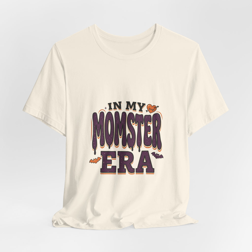 In My Momster Era T-Shirt | Halloween momster tee, spooky purple orange design
