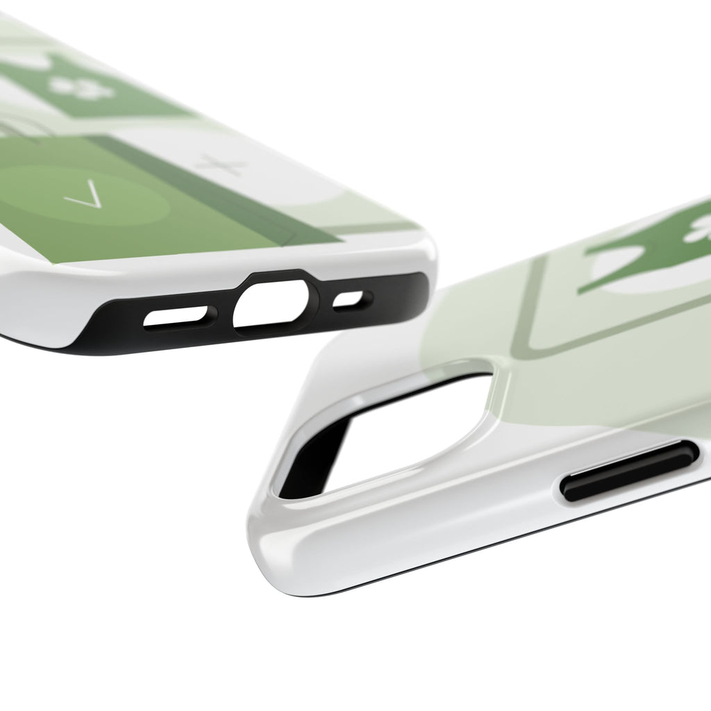Green Shopping Icons Tough Phone Case — Eco Chic Protective Phone Cover