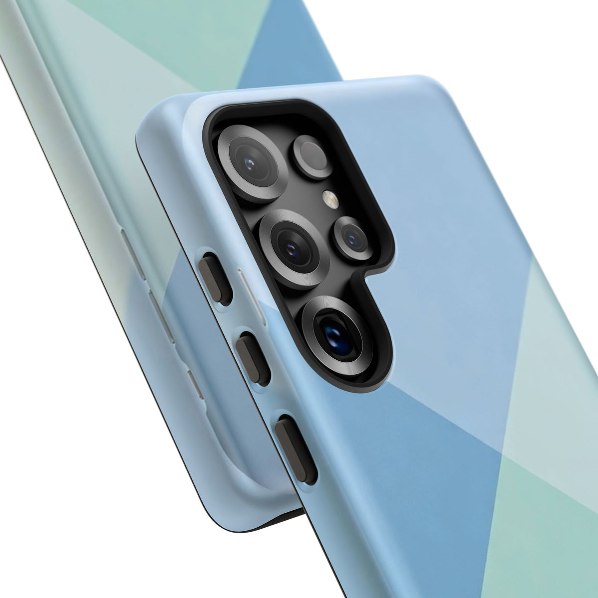 Geometric Mint & Sky Tough Phone Case