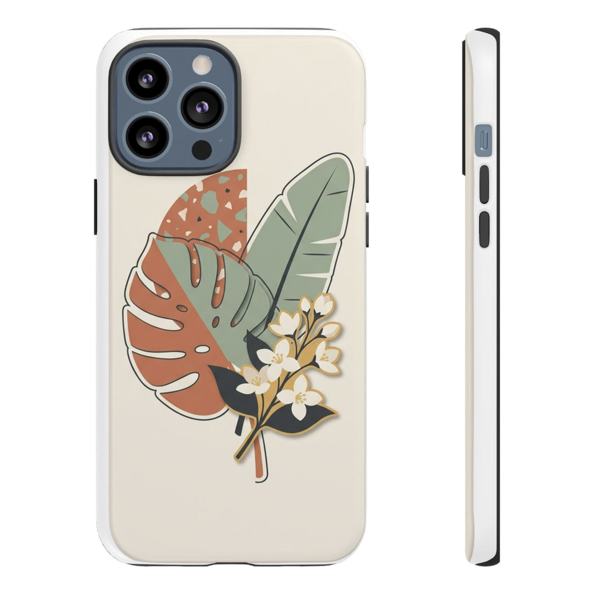 Tropical Leaves Phone Case — Floral Monstera Protective Cover