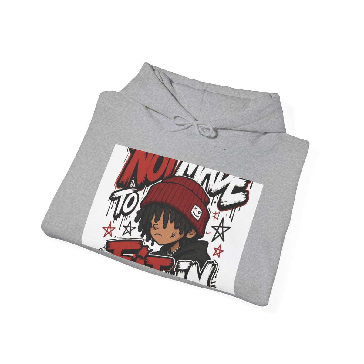Hoodie — 'No Time to Explain' Anime Streetwear Pullover
