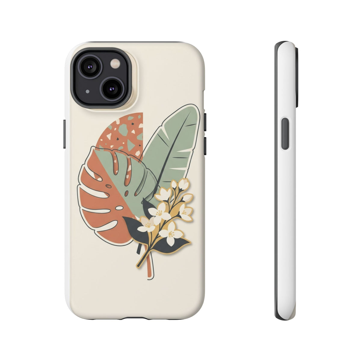 Tropical Leaves Phone Case — Floral Monstera Protective Cover