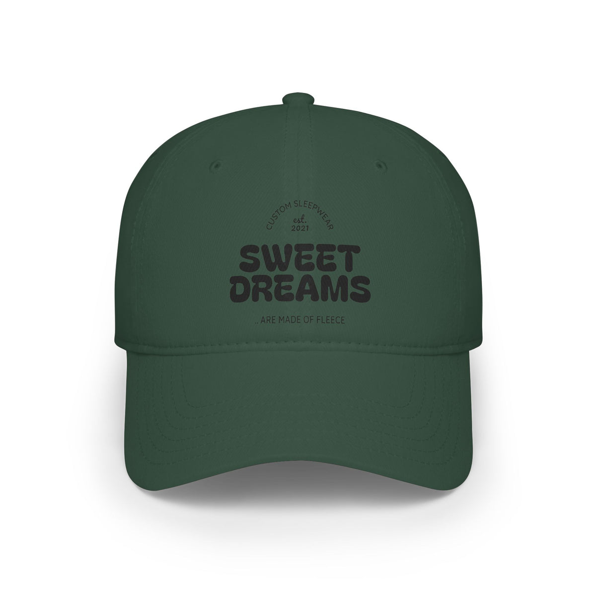 Sweet Dreams Low Profile Baseball Cap — Retro Sleepy Vibes Hat