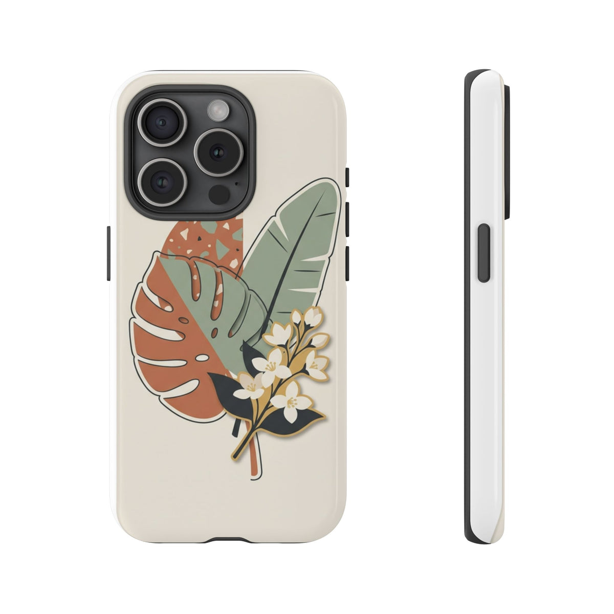 Tropical Leaves Phone Case — Floral Monstera Protective Cover