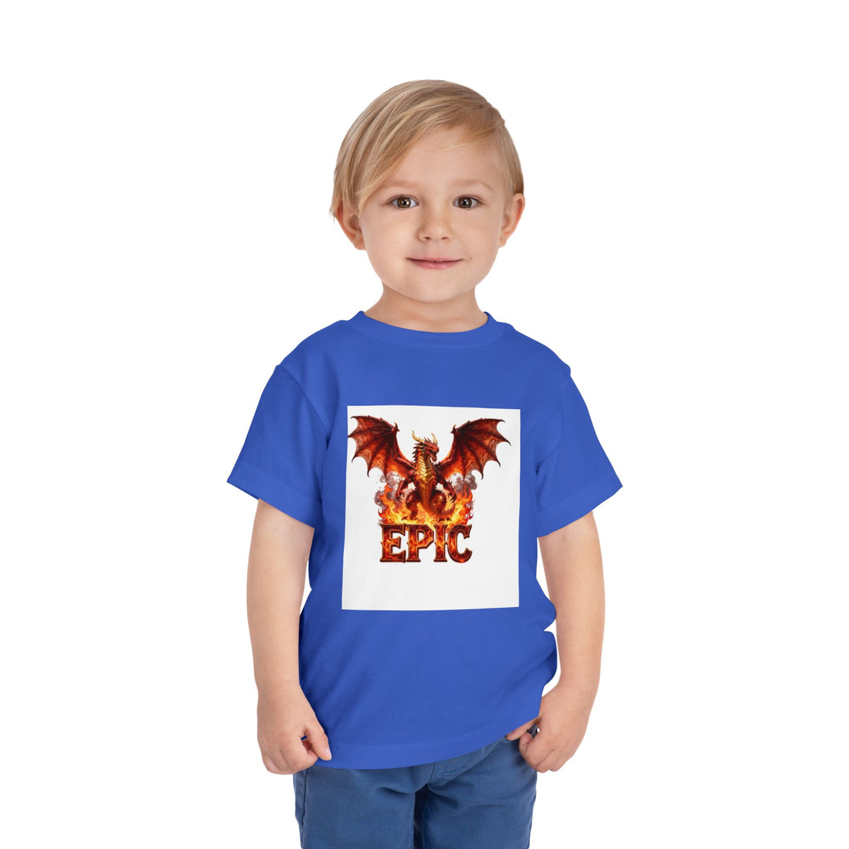 Epic Dragon Toddler Tee — Fiery Dragon Graphic Kids T-Shirt