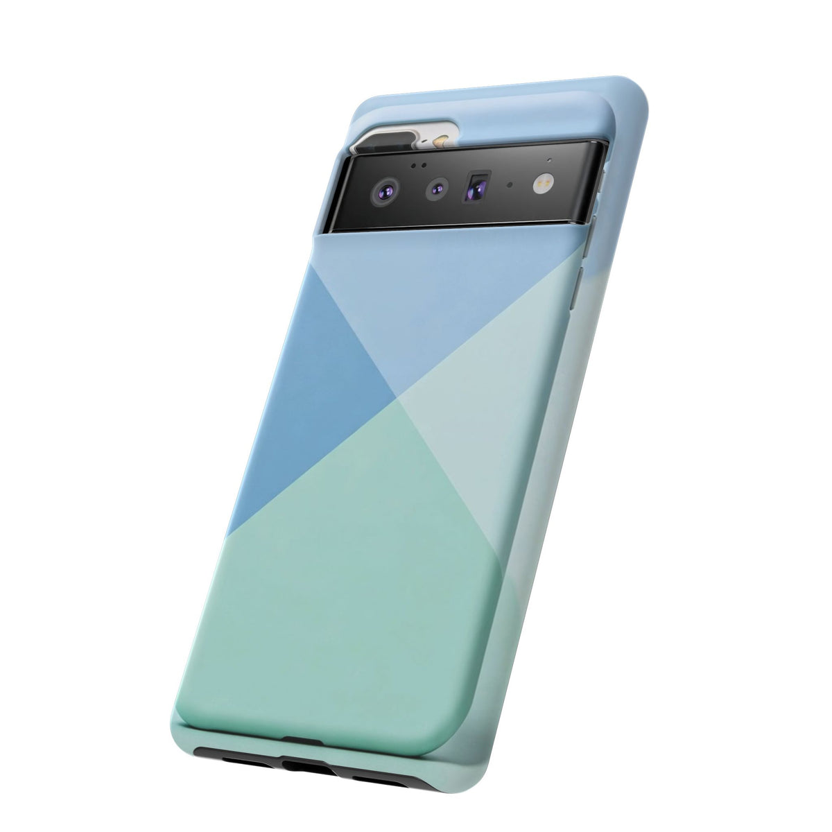 Geometric Mint & Sky Tough Phone Case