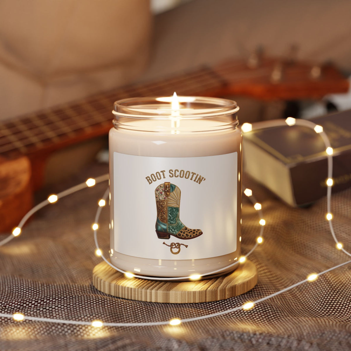 Boot Scootin' Cowboy Boot Candle | Country Soy Candle, 9oz