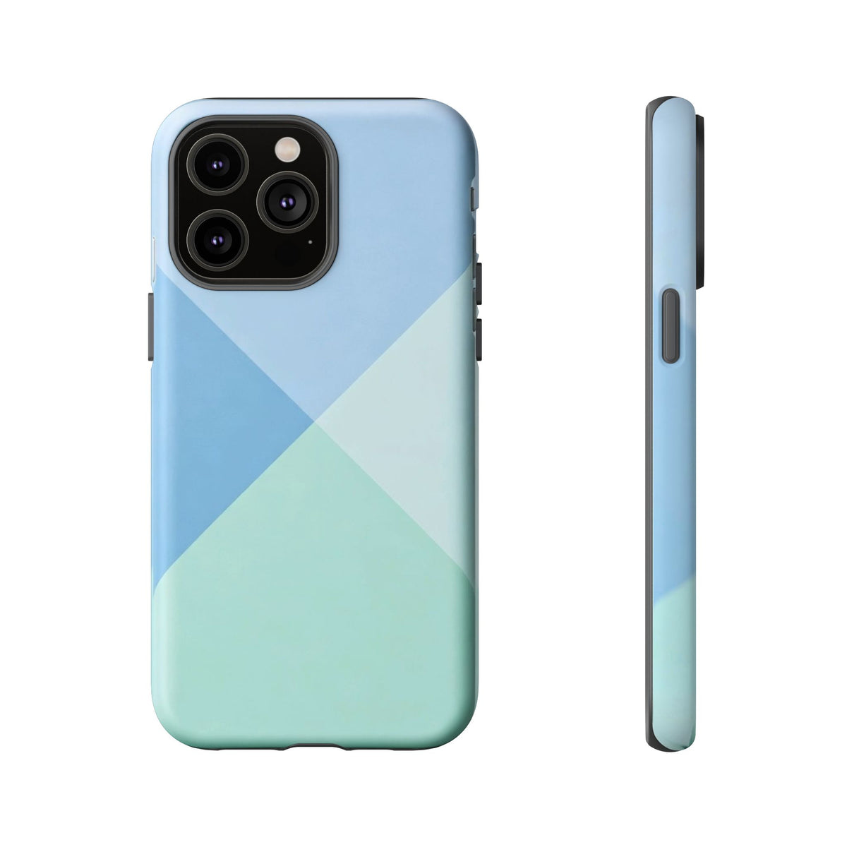 Geometric Mint & Sky Tough Phone Case
