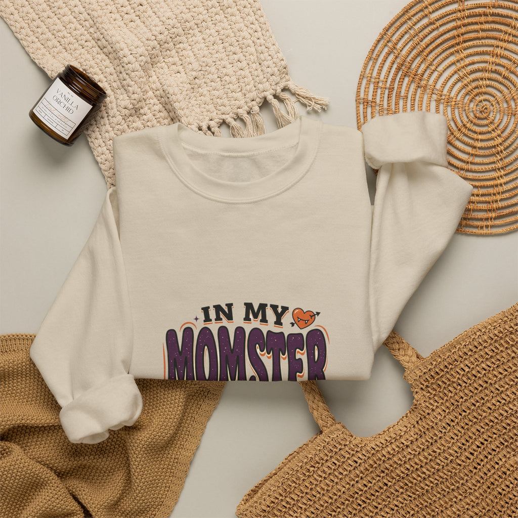 Momster Era Sweatshirt | Halloween mom, spooky purple orange retro